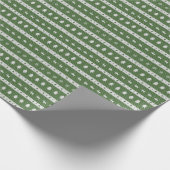 Ugly Christmas Chic Green Geschenkpapier (Ecke)