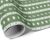 Ugly Christmas Chic Green Geschenkpapier (Rolleneckpunkt)