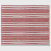 Ugly Christmas Chic Red Geschenkpapier (Flach)