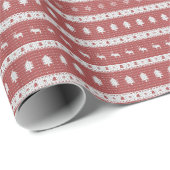 Ugly Christmas Chic Red Geschenkpapier (Rolleneckpunkt)