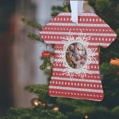 Ugly Christmas Chic rotes Acrylic Shirt Ornament