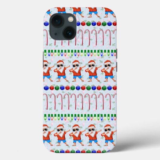 Ugly Christmas Dabbing Santa Case-Mate iPhone Hülle (Rückseite)
