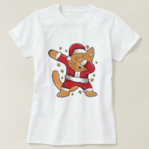 UGLY CHRISTMAS Funny Dabbing Dab Cat Santa