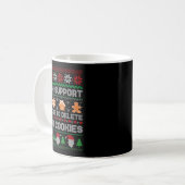 Ugly Christmas Funny Tech Suprt Here To Delete Coo Kaffeetasse (Vorderseite Links)