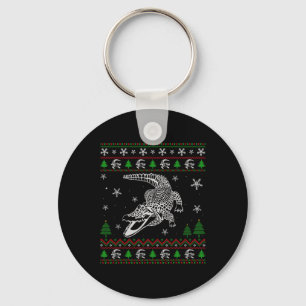 Ugly Christmas für Alligator Liebhaber Spaß Schlüsselanhänger