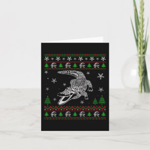 Ugly Christmas für Alligator Liebhaber Spaß Ugly Karte