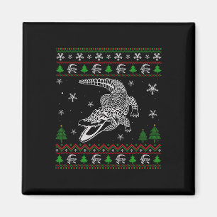 Ugly Christmas für Alligator Liebhaber Spaß Ugly Magnet