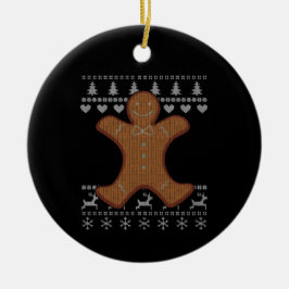 Ugly Christmas - Gingerbrot Keramik Ornament