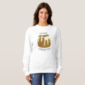 Ugly Christmas | GLITZER | Festes Pudding Sweatshirt (Vorne ganz)