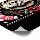 Ugly Christmas Groundhog  Poster (Ecke)