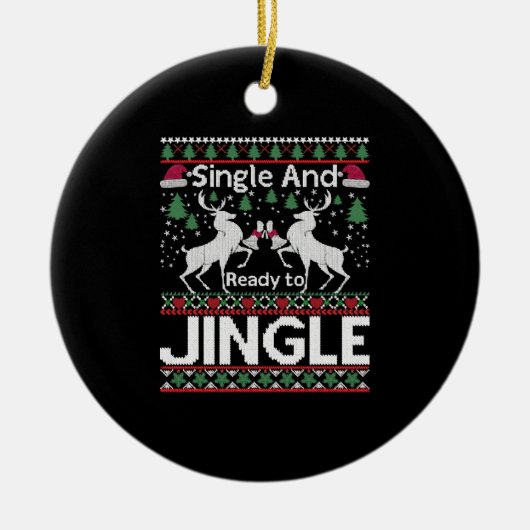 Ugly Christmas Keramik Ornament (Vorne)