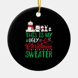 Ugly Christmas Keramik Ornament