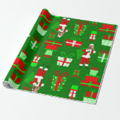 ugly christmas Marjorie Taylor Greene santa Geschenkpapier (Ungerollt)