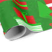 ugly christmas Marjorie Taylor Greene santa Geschenkpapier (Rolleneckpunkt)