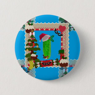 ugly christmas pickle button