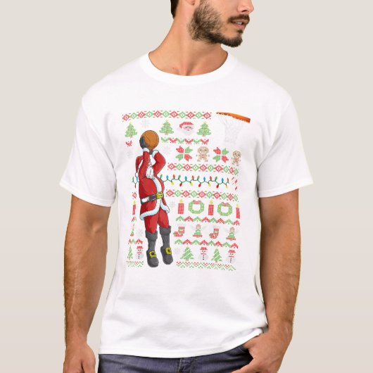 Ugly Christmas Santa Claus T-Shirt (Vorderseite)