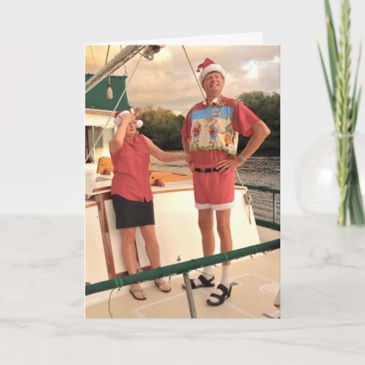 Ugly Christmas Shirt Feiertagskarte (Vorderseite)