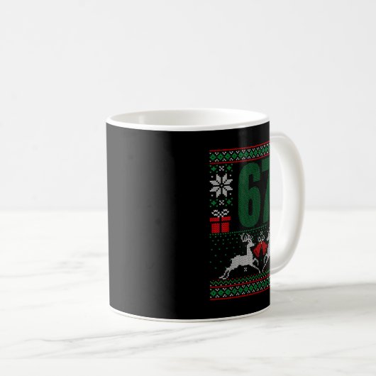 Ugly Christmas Sweater 67 Design Kaffeetasse (VorderseiteRechts)