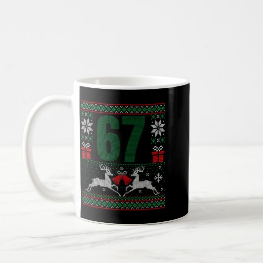 Ugly Christmas Sweater 67 Design Kaffeetasse (Links)