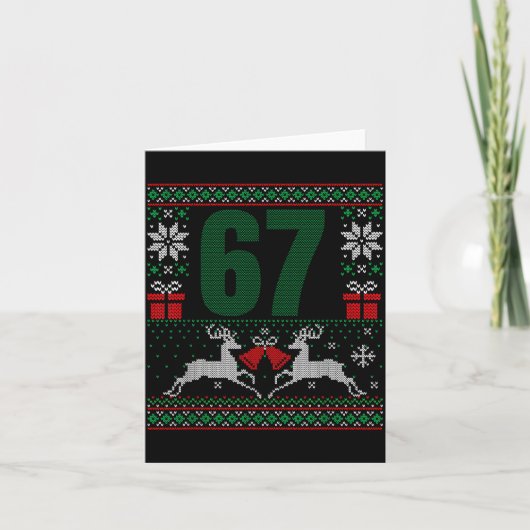 Ugly Christmas Sweater 67 Design Karte (Vorderseite)