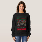 Ugly Christmas Sweater Beagle Cute Beagle Santa Ha Sweatshirt (Vorne ganz)