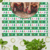 Ugly Christmas Sweater Bright Jumper Photo Geschirrtuch (Gefaltet)