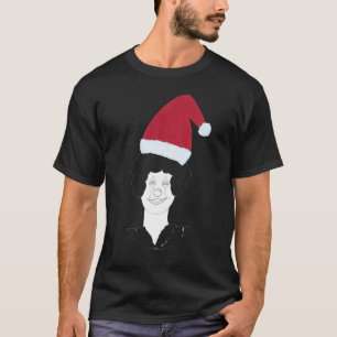 Ugly Christmas Sweater Clown Head Weihnachtsmannmü T-Shirt