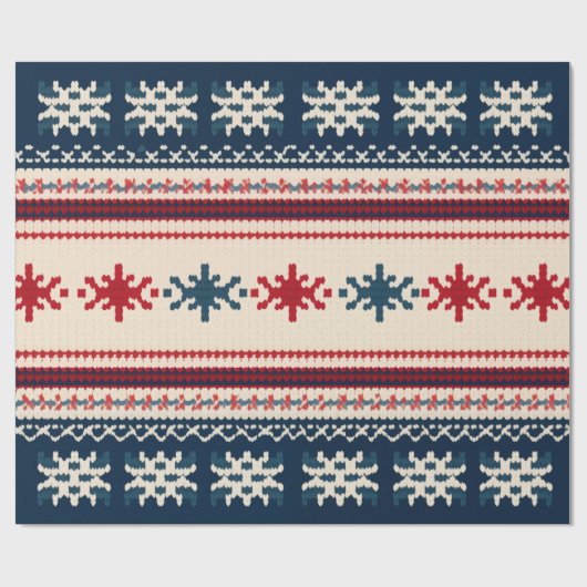 UGLY CHRISTMAS SWEATER DESIGN GESCHENKPAPIER (Flach)
