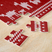 Ugly Christmas Sweater Design Krippe Christlich Puzzle (Seite)