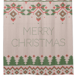 Ugly Christmas Sweater Duschvorhang