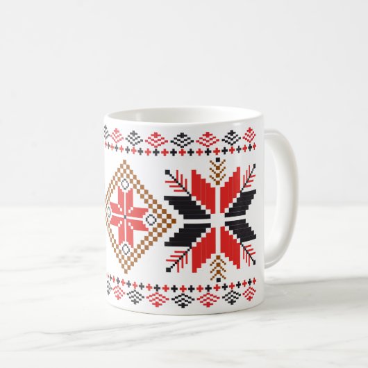 Ugly Christmas Sweater Fair Isle Kaffeetasse (VorderseiteRechts)
