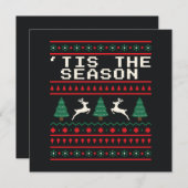 Ugly Christmas Sweater Feiertagskarte (Vorne/Hinten)