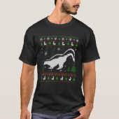 Ugly Christmas Sweater für Skunk Lovers Funny Ugly T-Shirt (Vorderseite)