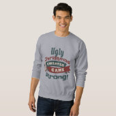 Ugly Christmas Sweater Game Strong! Funny Gray Sweatshirt (Vorne ganz)