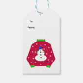 Ugly Christmas Sweater Geschenkanhänger (Vorderseite)