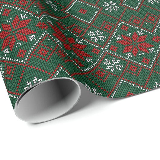 Ugly Christmas Sweater Geschenkpapier (Rolleneckpunkt)