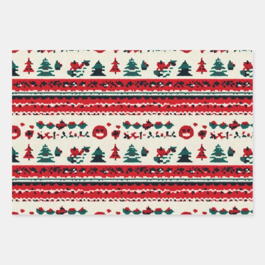 Ugly Christmas Sweater Geschenkpapier Set (Vorderseite)