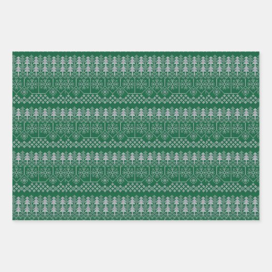 Ugly Christmas Sweater Geschenkpapier Set (Vorderseite 2)