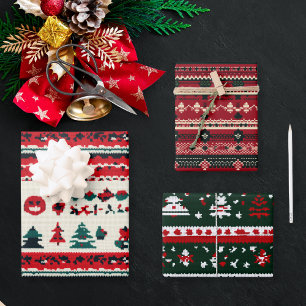 Ugly Christmas Sweater Geschenkpapier Set
