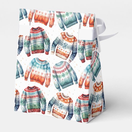 Ugly Christmas Sweater Geschenkschachtel (Rückseite)