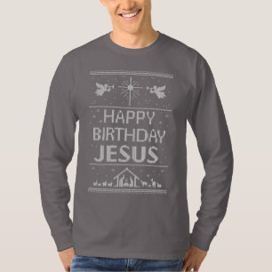 Ugly Christmas Sweater Glückwunsch zum Geburtstag T-Shirt