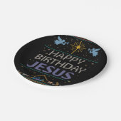 Ugly Christmas Sweater - Happy Birthday Jesus Pappteller (Schrägansicht)