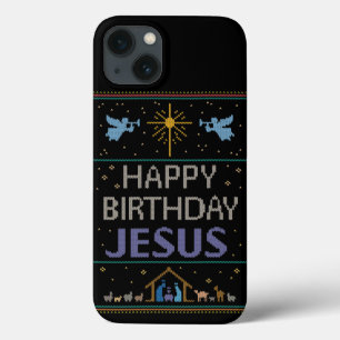 Ugly Christmas Sweater - Happy Birthday Jesus Purp Case-Mate iPhone Hülle