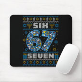 Ugly Christmas Sweater Happy Hanukkah Chanukkah Si Mousepad (Mit Mouse)