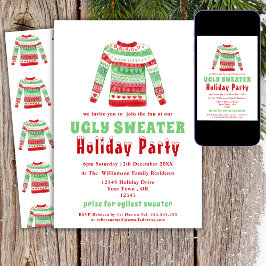 Ugly Christmas Sweater Holiday Party Einladung