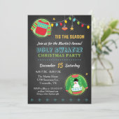 Ugly Christmas Sweater Holiday Party Einladung (Stehend Vorderseite)