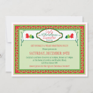 Ugly Christmas Sweater Holiday Party Einladung