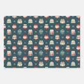 Ugly Christmas Sweater | Holly and Berries Pattern Geschenkpapier Set (Vorderseite 2)