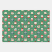 Ugly Christmas Sweater | Holly and Berries Pattern Geschenkpapier Set (Vorderseite 2)