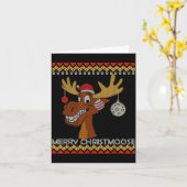 Ugly Christmas Sweater I Merry Christmoose Funny M Karte (Gelbe Blume)
